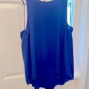 Vince Camuto XL sleeveless blouse cobalt blue